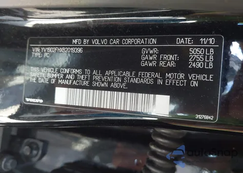 2011 Volvo S60 T6 из США, поврежденный, VIN YV1902FHXB2019396